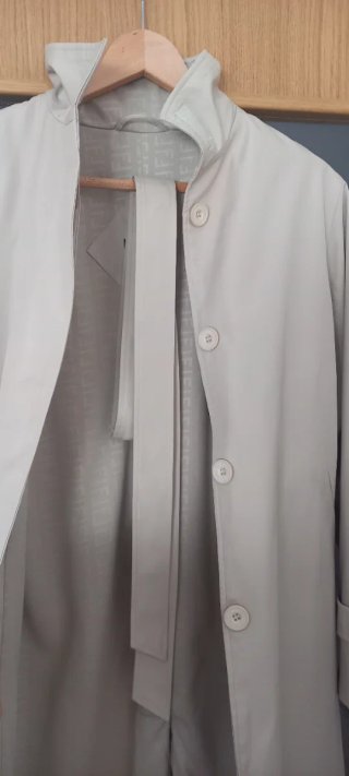Gabardina Fendi Beige Talla L mujer Años 90