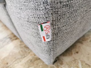 Divano letto angolare con pouf contenitore