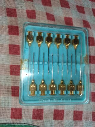 Kit agujas vintage con estuche original