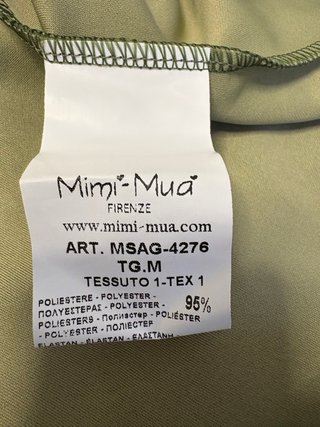 Vestido verde oliva Mimi Mua NUEVO con etiqueta TM