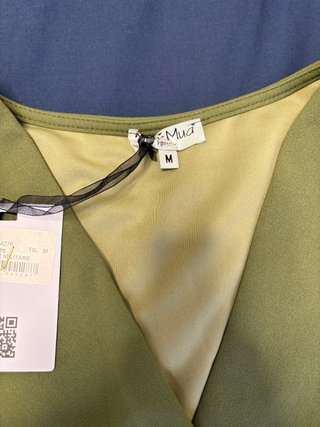 Vestido verde oliva Mimi Mua NUEVO con etiqueta TM