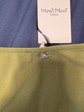 Vestido verde oliva Mimi Mua NUEVO con etiqueta TM