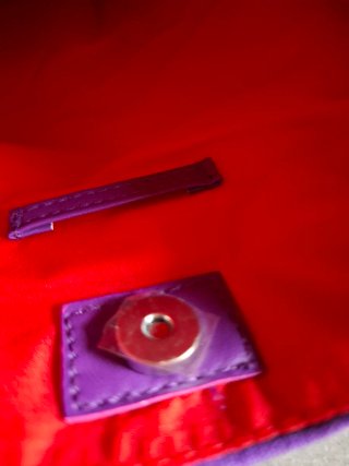 Borsa in tessuto Kenzo Parfumes viola e nera donna