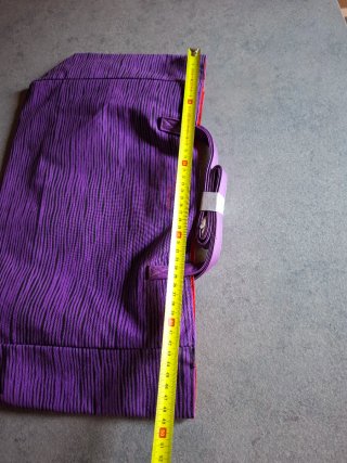 Borsa in tessuto Kenzo Parfumes viola e nera donna