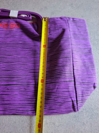 Borsa in tessuto Kenzo Parfumes viola e nera donna