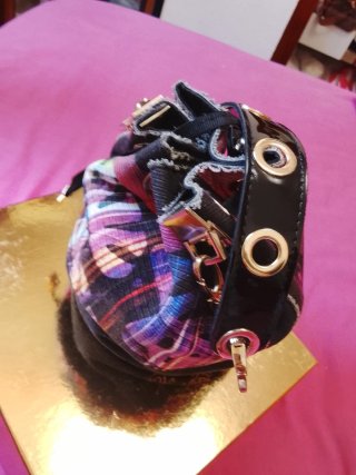 Bolso y chanclas mujer multicolor