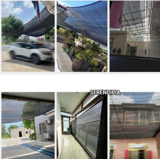 TOLDO VELA DE SOMBREO CUADRADO 3X3 NEGRO.
