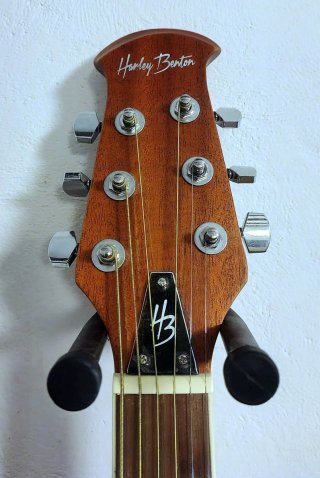Guitarra Harley Benton HBO-850 Blue +  Extras
