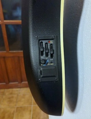 Guitarra Harley Benton HBO-850 Blue +  Extras