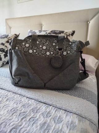 Bolso de viaje para carrito de bebé gris