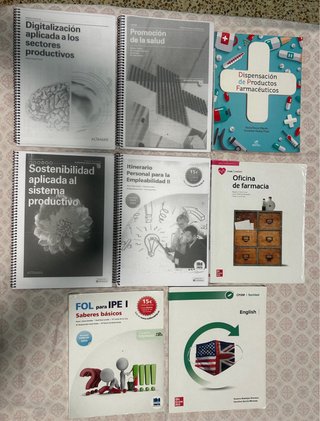 Libros de grado medio farmacia