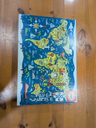 Puzzle Educa 200 Piezas Mundo