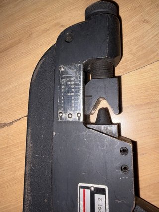Tenaza crimpadora prensaterminales Wurth