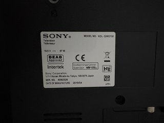 Sony Bravia 32 TV (KDL-32WD750)