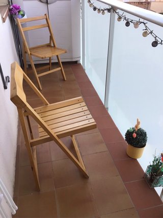 2 Sillas plegables de madera