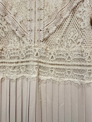 Vestido Zara Beige Talla 38