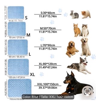 Alfombra refrescante para perro talla L