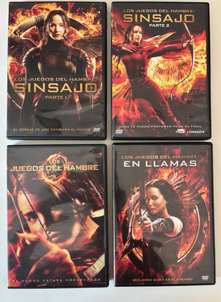 Saga Los Juegos del Hambre Completa DVD