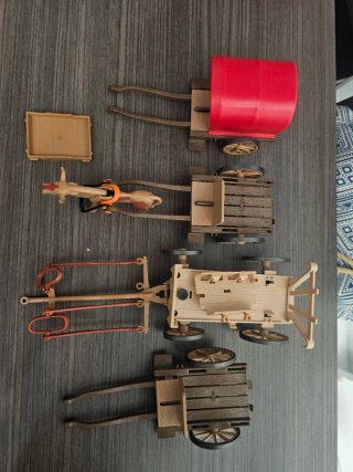 Lote Playmobil Carretas Medieval Oeste