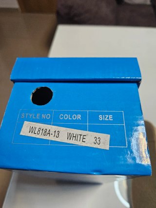 Zapatillas Wanli Esparto Encaje Blanco Talla 33