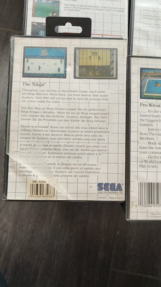 Lotto 10 Giochi SEGA Master System DA TESTARE