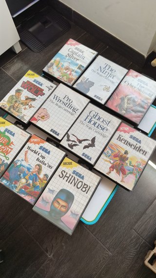 Lotto 10 Giochi SEGA Master System DA TESTARE