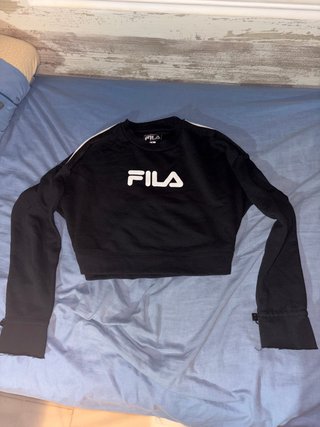 Sudadera corta Fila negra