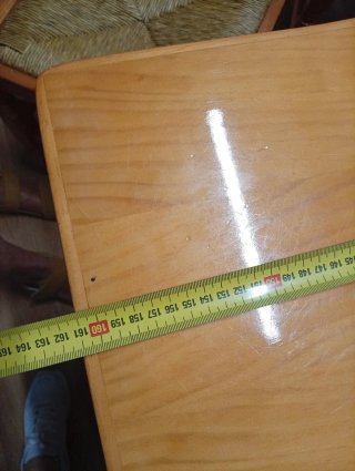 Mesa de pino rectangular