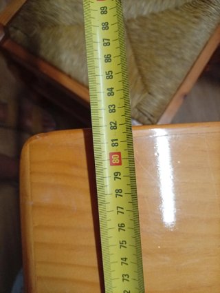 Mesa de pino rectangular