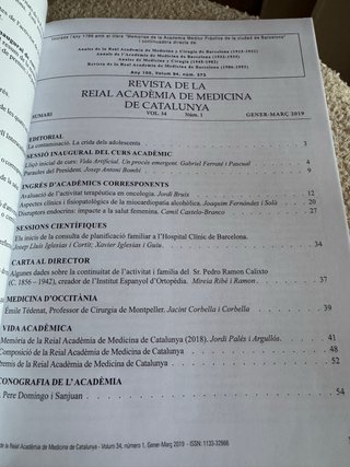 REVISTA DE LA REIAL ACADÈMIA DE MEDICINA 34