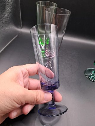 Copas de vino/cava colores cristal