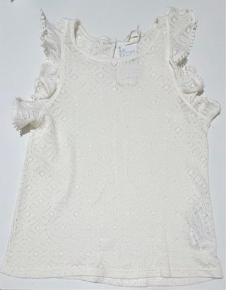 Blusa Springfield crema Bordada Talla L