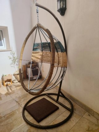 Silla colgante estructura metal