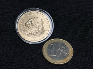 Moneda 1 dólar S/C conmemorativo tres hermanas P