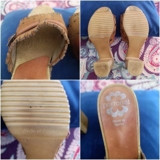 Zuecos o Sandalias de Piel Porronet Talla 38