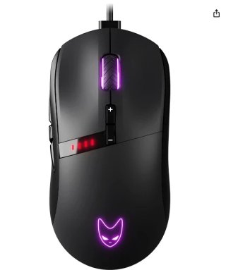 Mouse Gaming Oversteel Invar USB RGB Nero