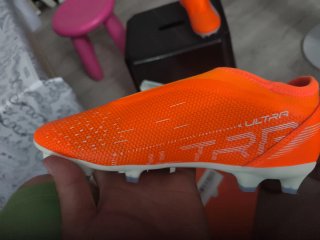 Zapatillas de fútbol naranjas talla 37