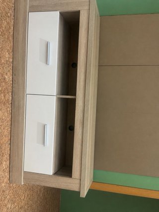 Mueble Bajo TV Blanco y Madera