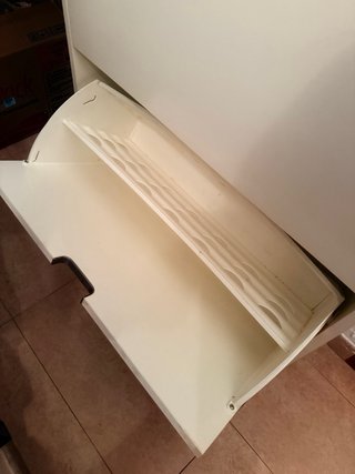 Zapatero blanco de 2 compartimento. BISSA