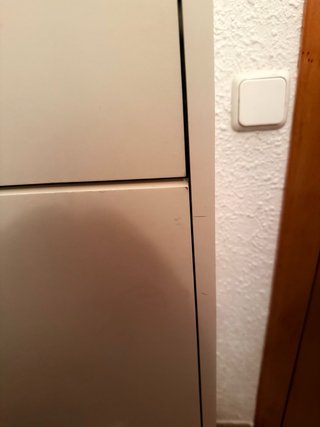 Zapatero blanco de 2 compartimento. BISSA