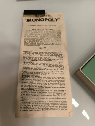 Monopoly Juego de Mesa 2 vintage