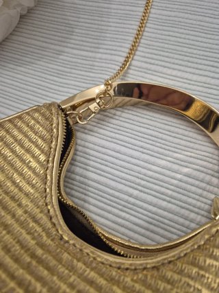 Bolso Zara Mini Asa Dorada