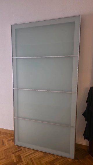 Puertas correderas PAX cristal blanco