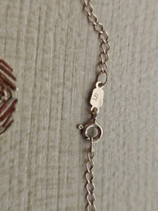 Collar manos corazón cristal plata