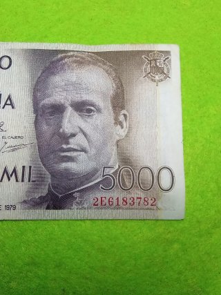 Billete 5000 Pesetas Banco de España 1979