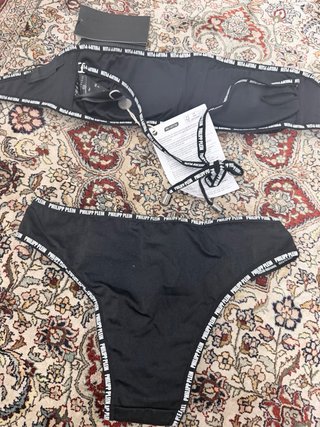 Bikini Philipp Plein Negro Lentejuelas