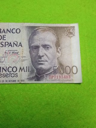 Billete 5000 pesetas Banco de España 1979