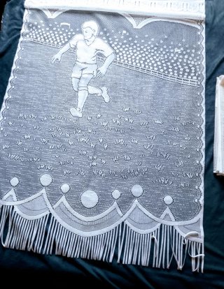 Cortina Visillo Vintage Futbolista
