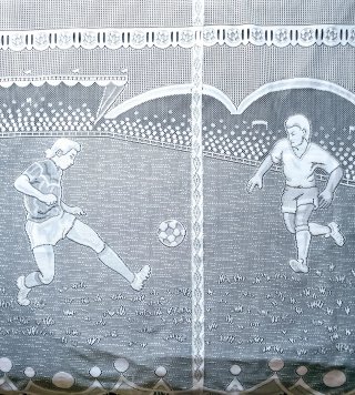 Cortina Visillo Vintage Futbolista