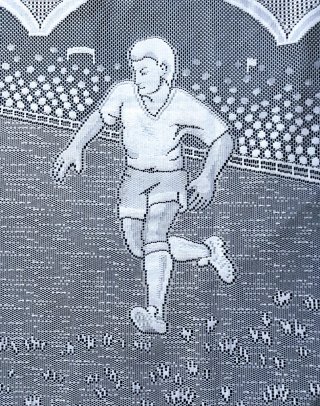Cortina Visillo Vintage Futbolista